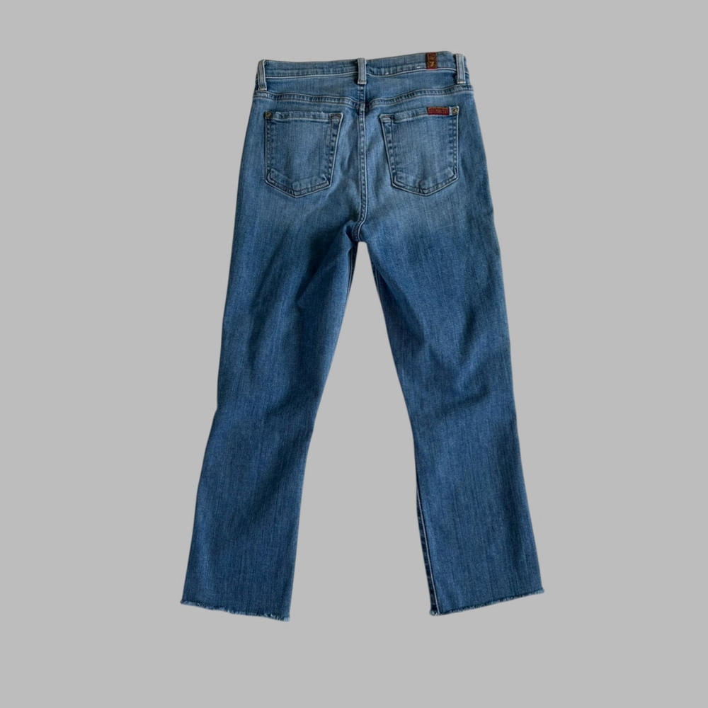 7 For All Mankind Edie Cropped Skinny Jeans Size 26 - Picture 2 of 10